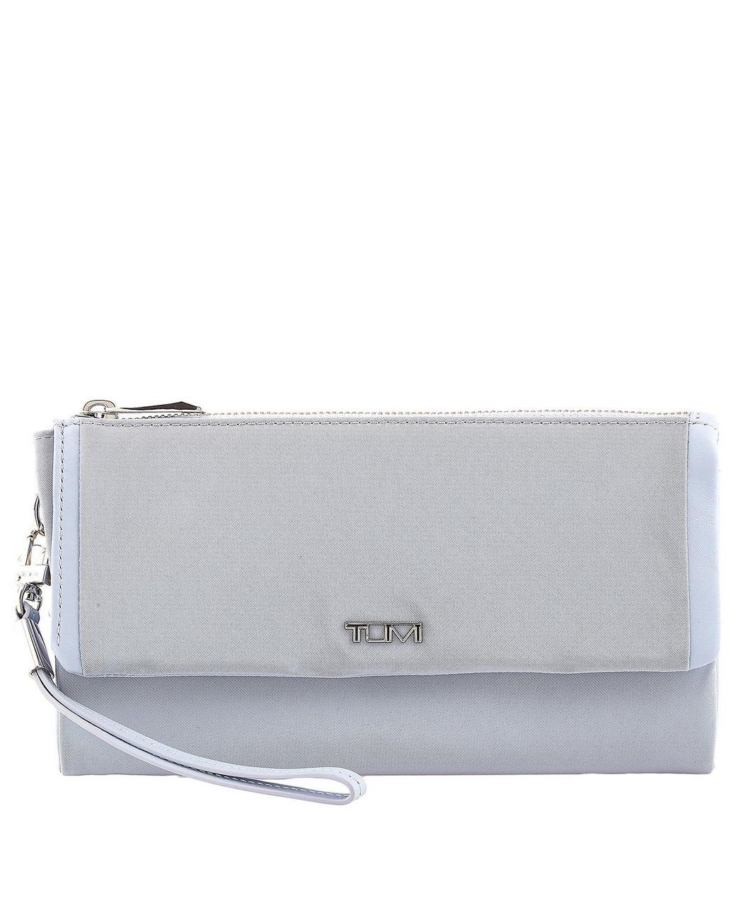 Tumi Gray Voyageur Nylon Travel Wallet for men