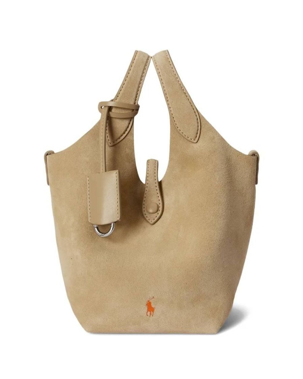 Polo Ralph Lauren Metallic Small Polo Play Suede Tote Bag for men