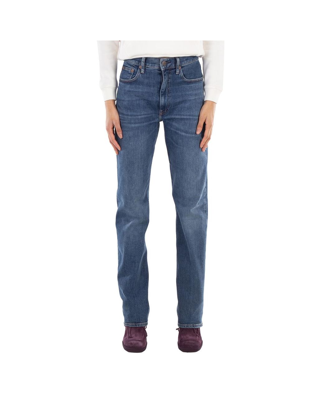 Polo Ralph Lauren Blue High-Rise Straight Denim Jeans, Waist for men