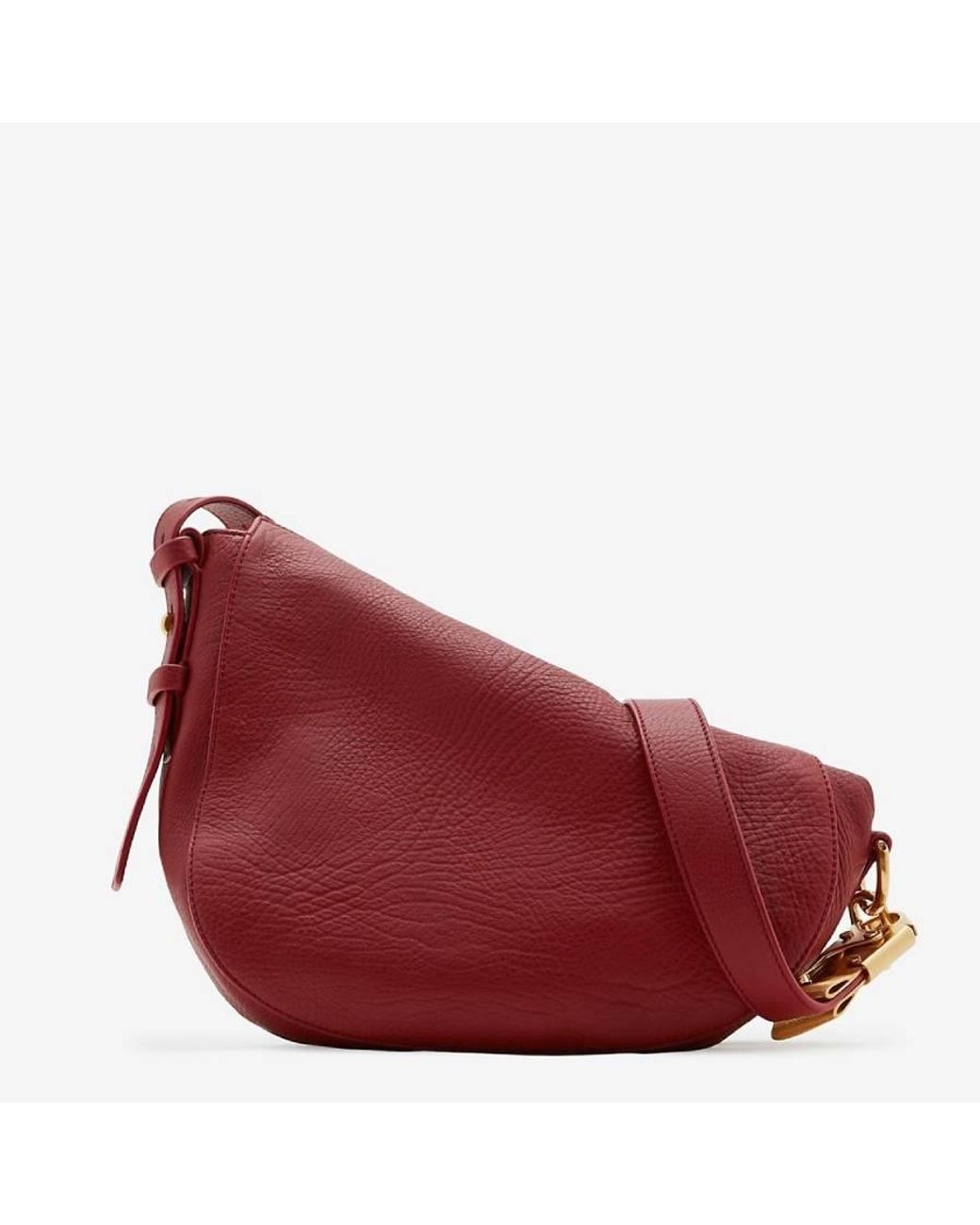 Burberry Red Knight Zipped Small Shoulder Bag