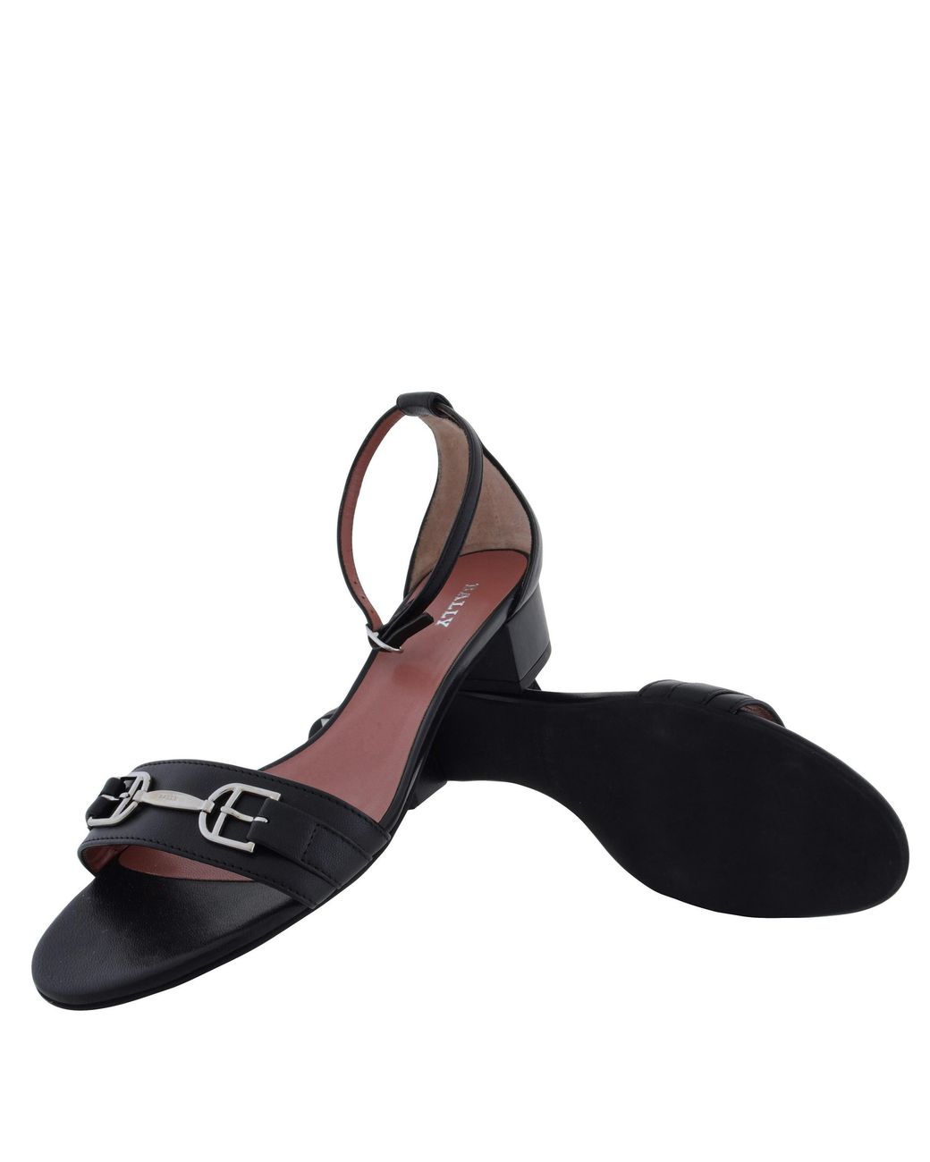 Bally Blue Cloto Horsebit Leather Sandals, Brand Size 35. Us