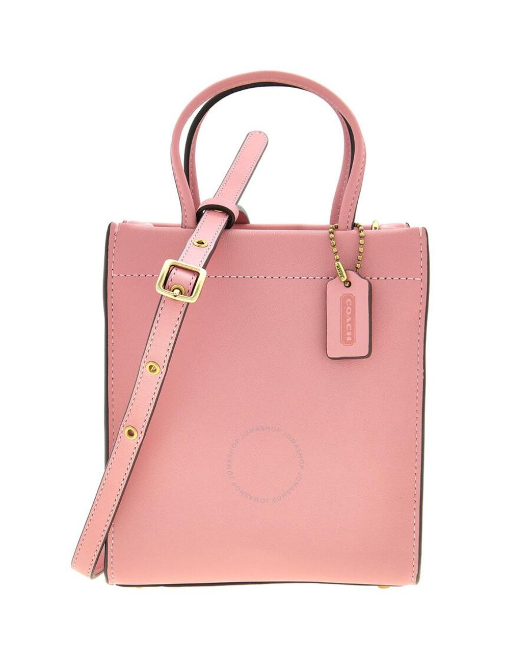 バッグ Coach Turnrock Pink Leather Tote Bag Pink Leather Coach Tote Bag - Stylish Everyday Shoulder Bag