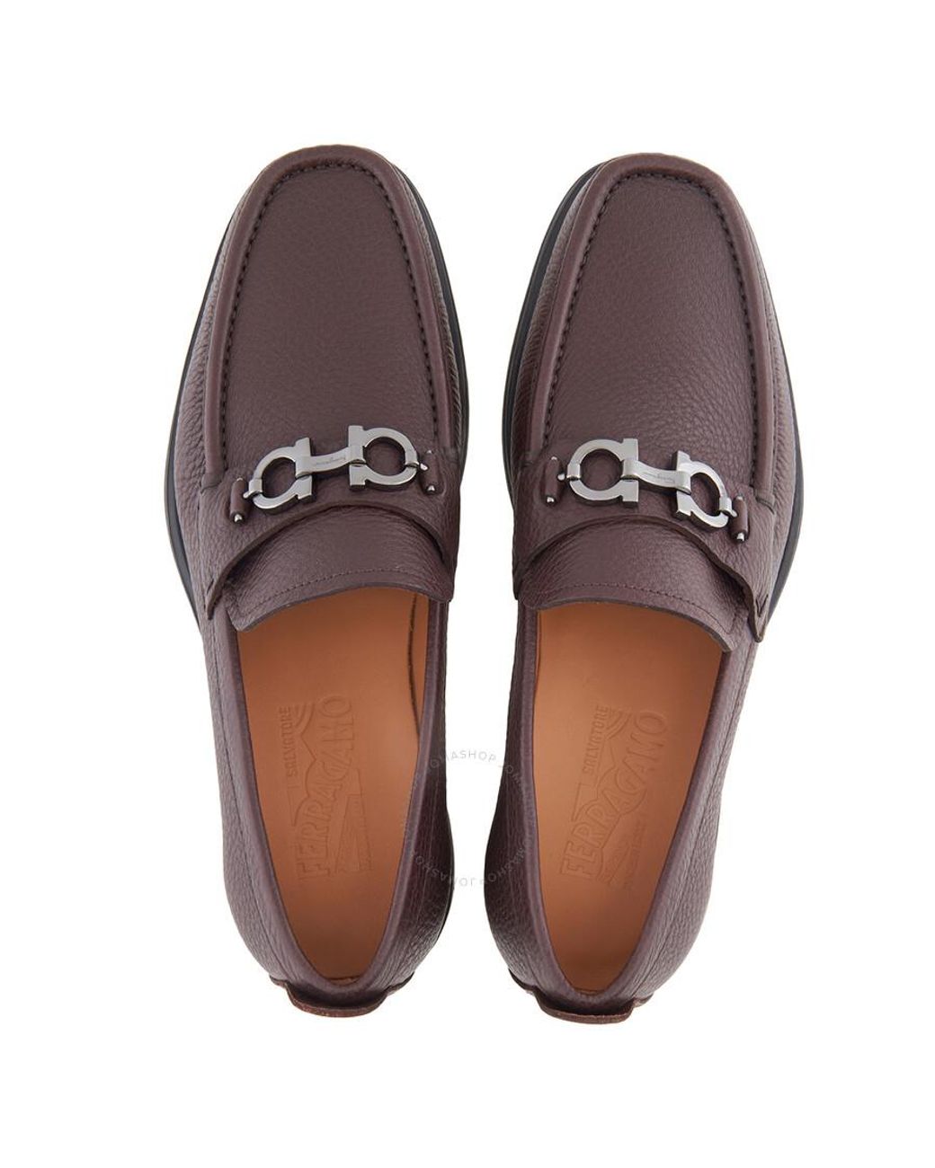 Ferragamo David Gancini Ornament Loafers in Brown for Men | Lyst Ferragamo David Gancini Ornament Loafers in Brown for Men | Lyst