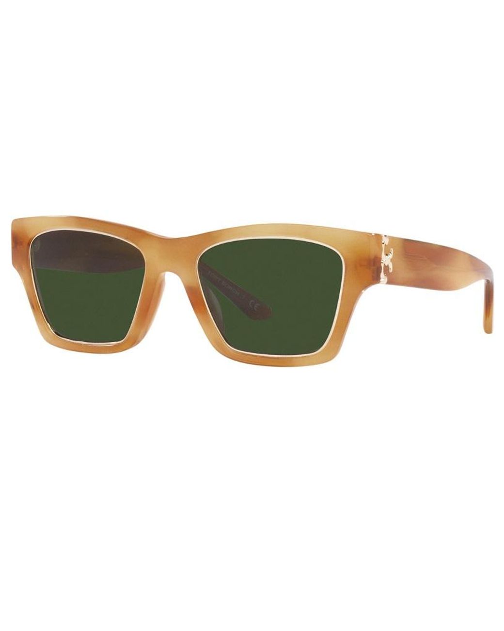 Tory Burch Green Pillow Sunglasses in Brown Lyst