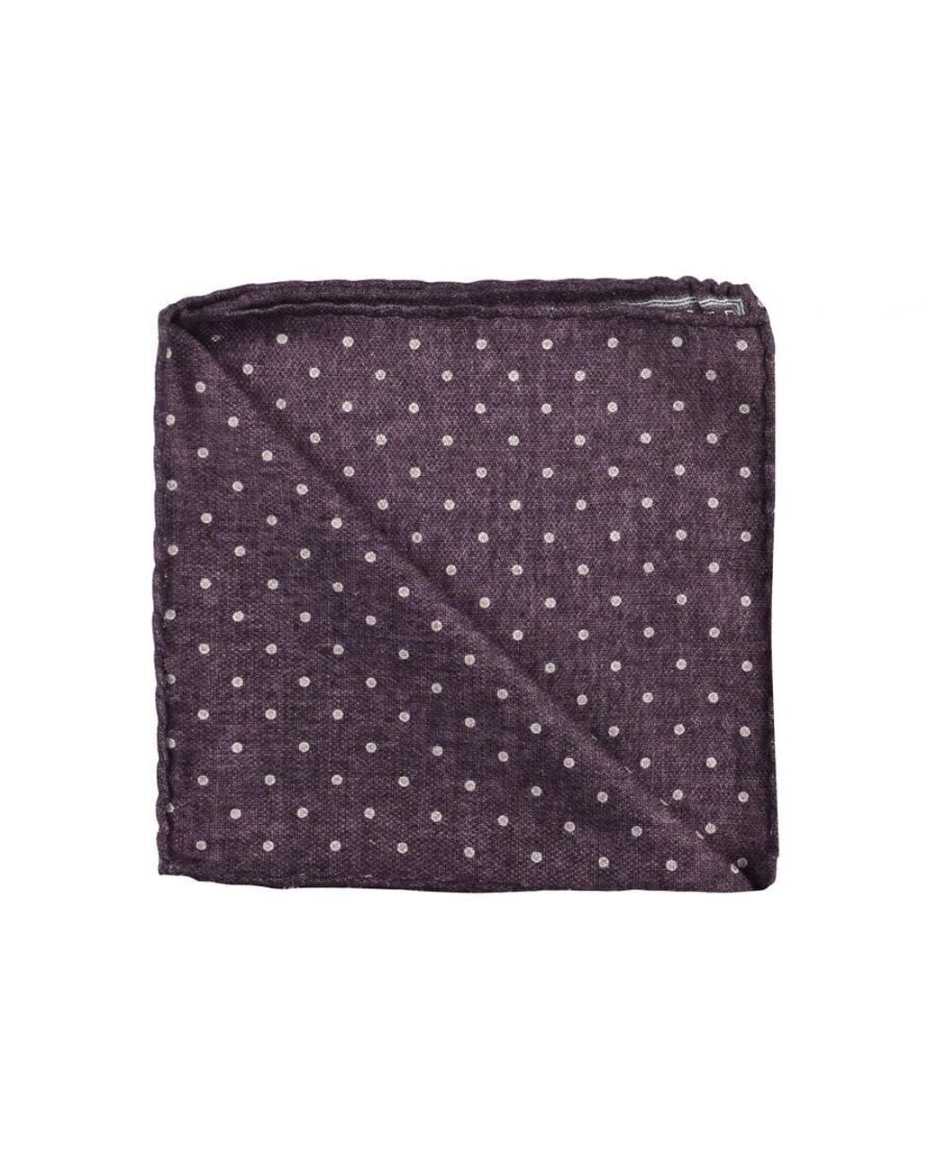 Brunello Cucinelli Plum Silk Geometric Pocket Square in Purple for Men ...