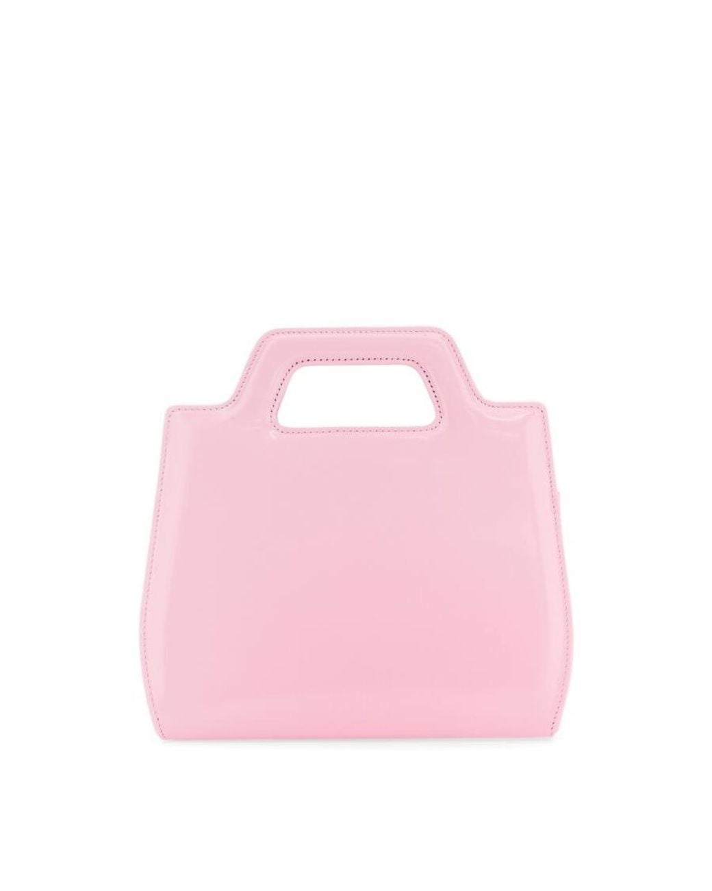 Ferragamo Pink Mini Wanda Top Handle Leather Hand Bag