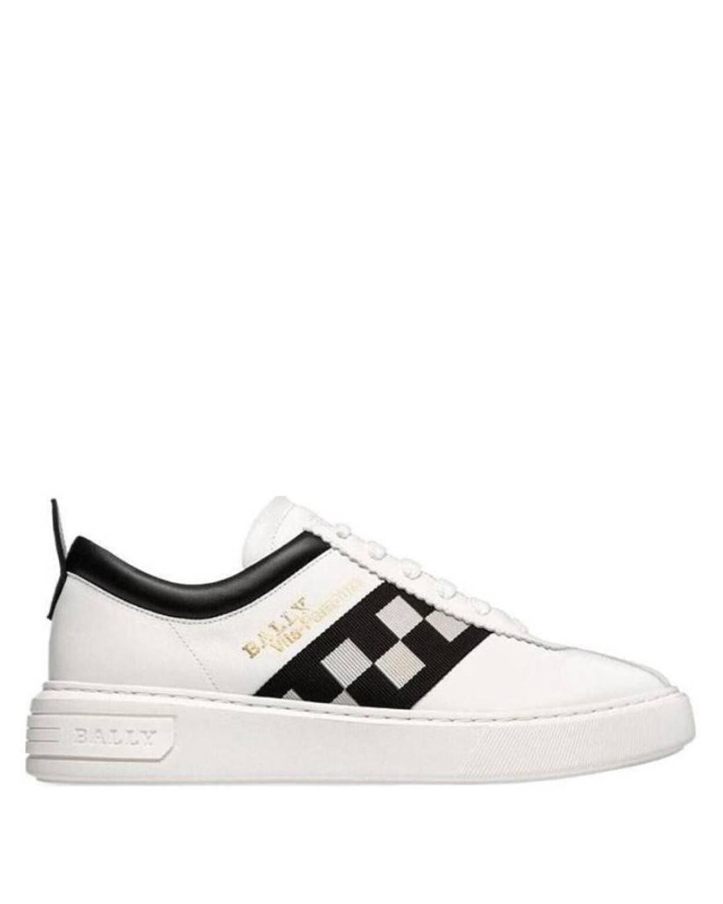 Bally White Lift Vita-Parcours Low-Top Sneakers, Brand Size 9.5 Us for men