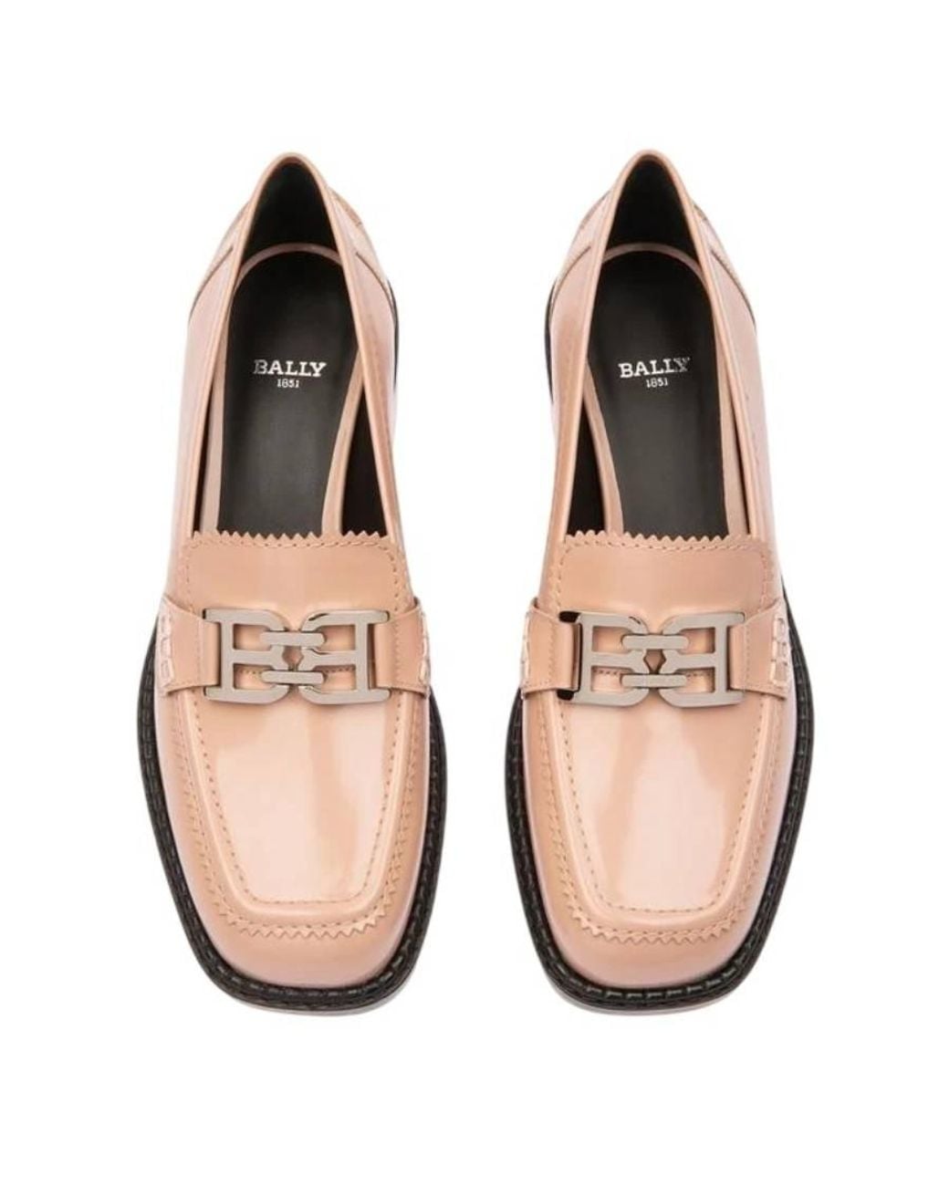Bally Pink Ellyane 35 Leather Loafers, Brand Size 35 Us