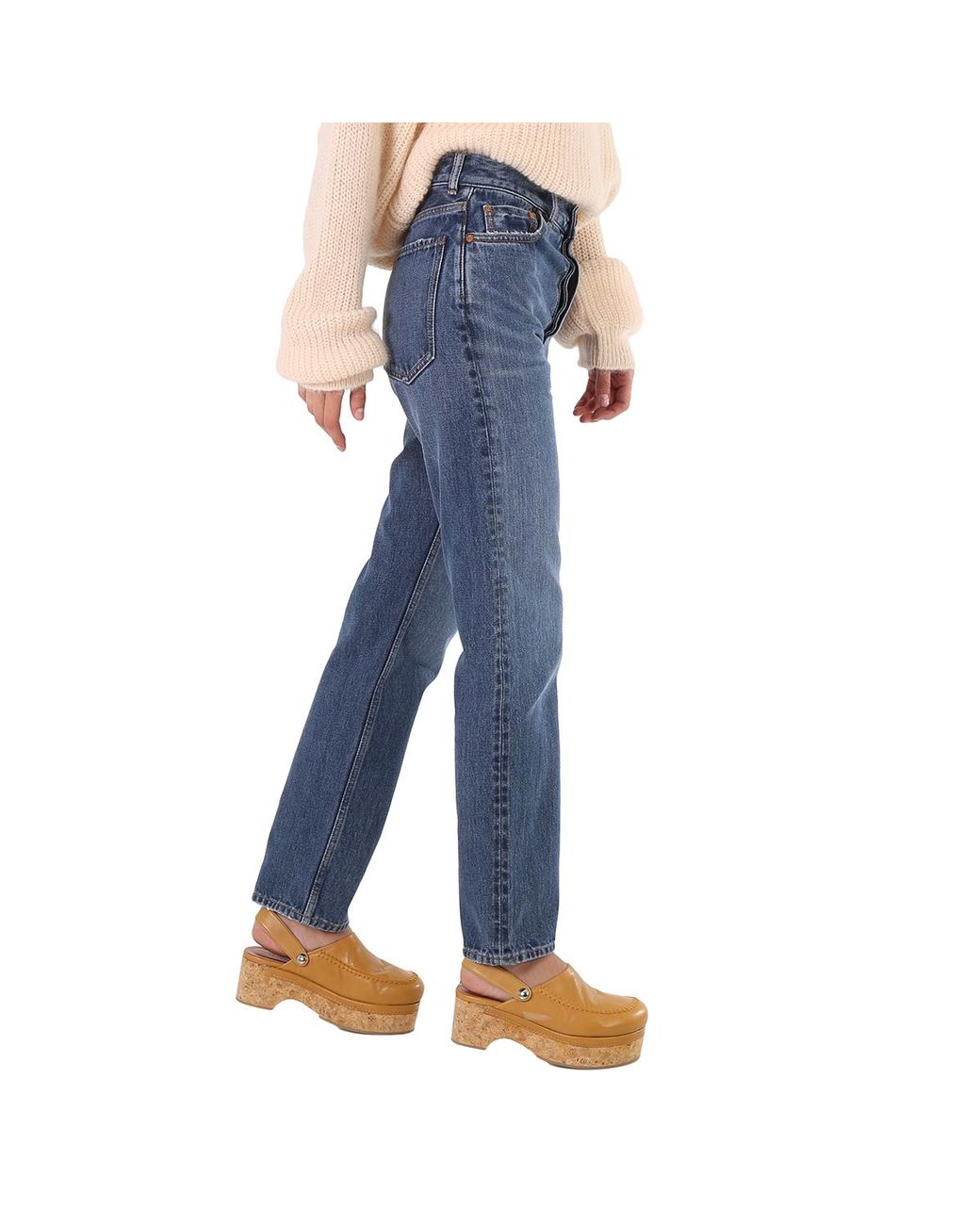 Chloé Blue Slim Washed Jeans for men