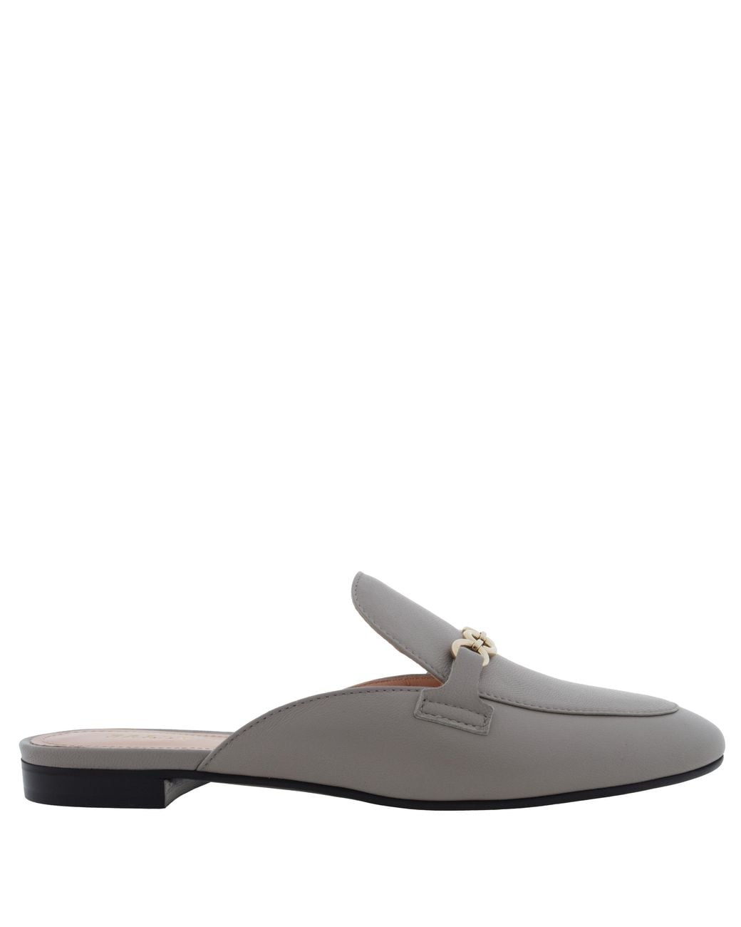 Bally White Christiana Nappa Leather Mules, Brand Size 35 Us