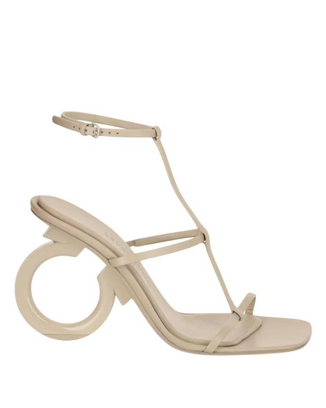 Ferragamo Metallic Elina T-Strap Gancini Sandals for men