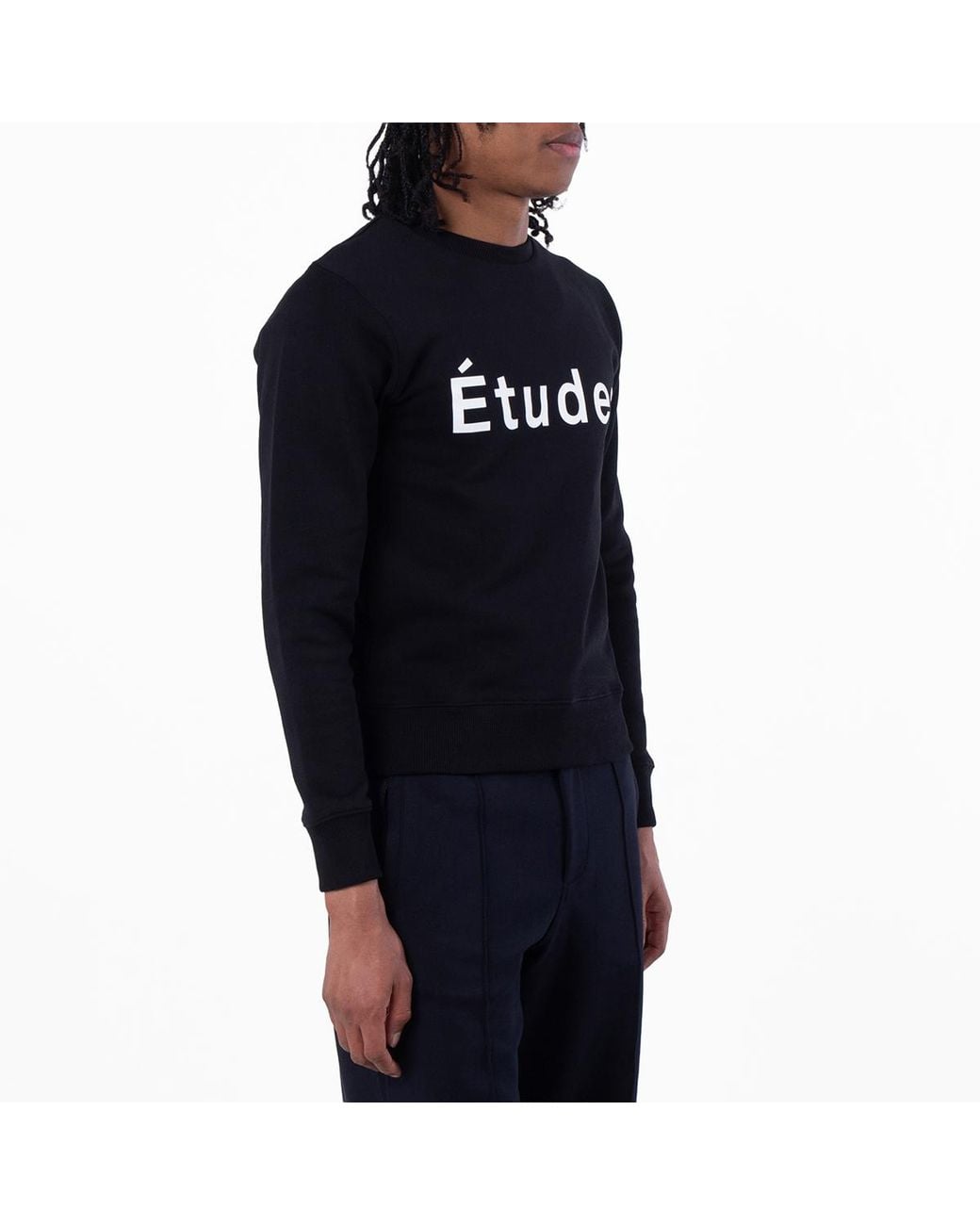 Etudes Studio Blue Story Logo Embroidered Sweatshirt for men