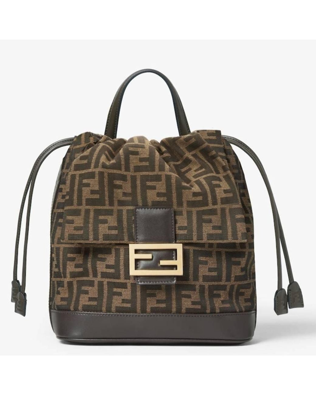 Fendi Multicolor Ff Jacquard Fabric Deconstructed Backpack for men