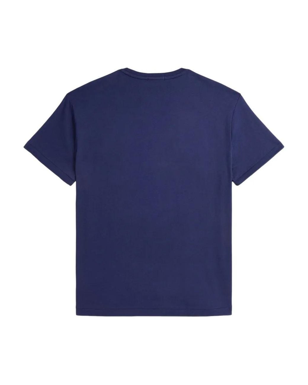 Polo Ralph Lauren Blue Classic Fit Logo Jersey T-Shirt for men