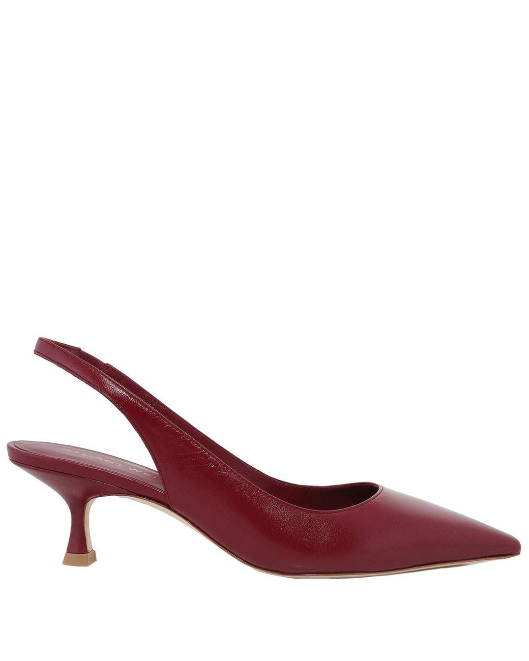 Stuart Weitzman Red Naomi 50 Slingback Pumps