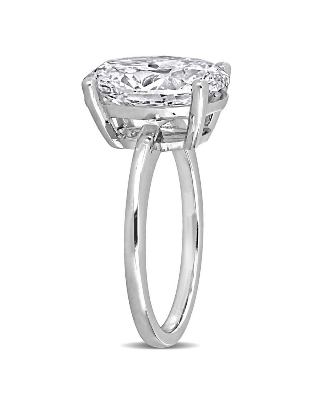 Created Forever Metallic 4 1/6Ct Tw Oval Lab-Grown Diamond Solitaire Engagement Ring for men