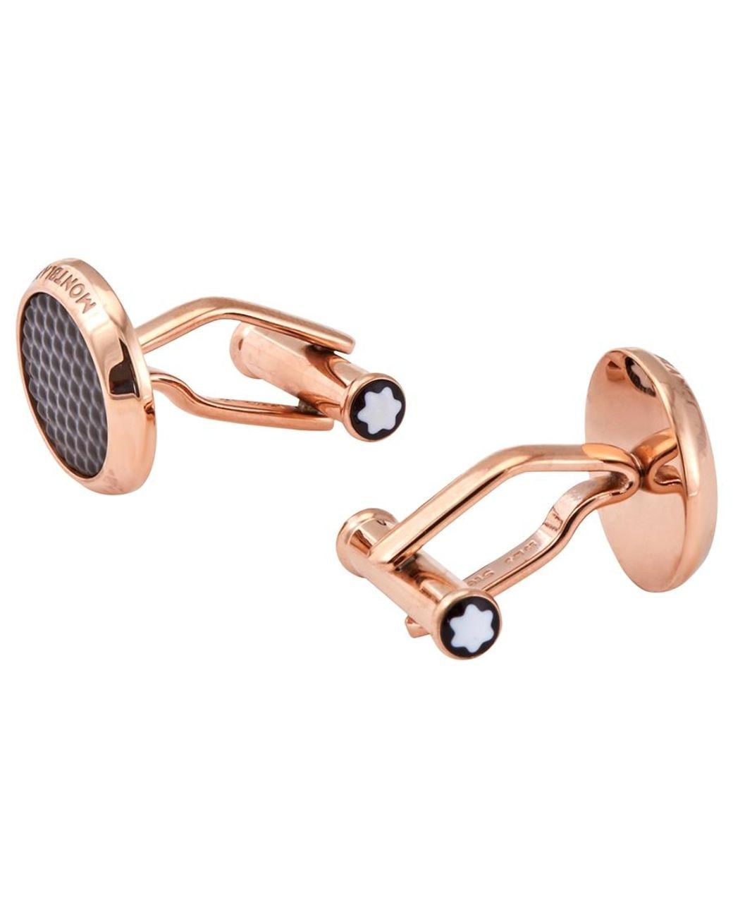 Montblanc Brown Meisterstuck Round Cufflinks