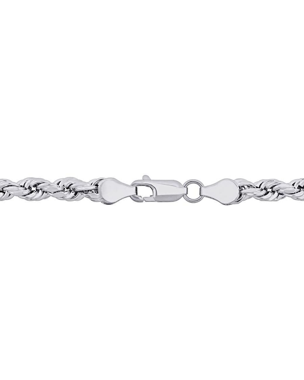 Amour Metallic 18 Inch Rope Chain Necklace for men