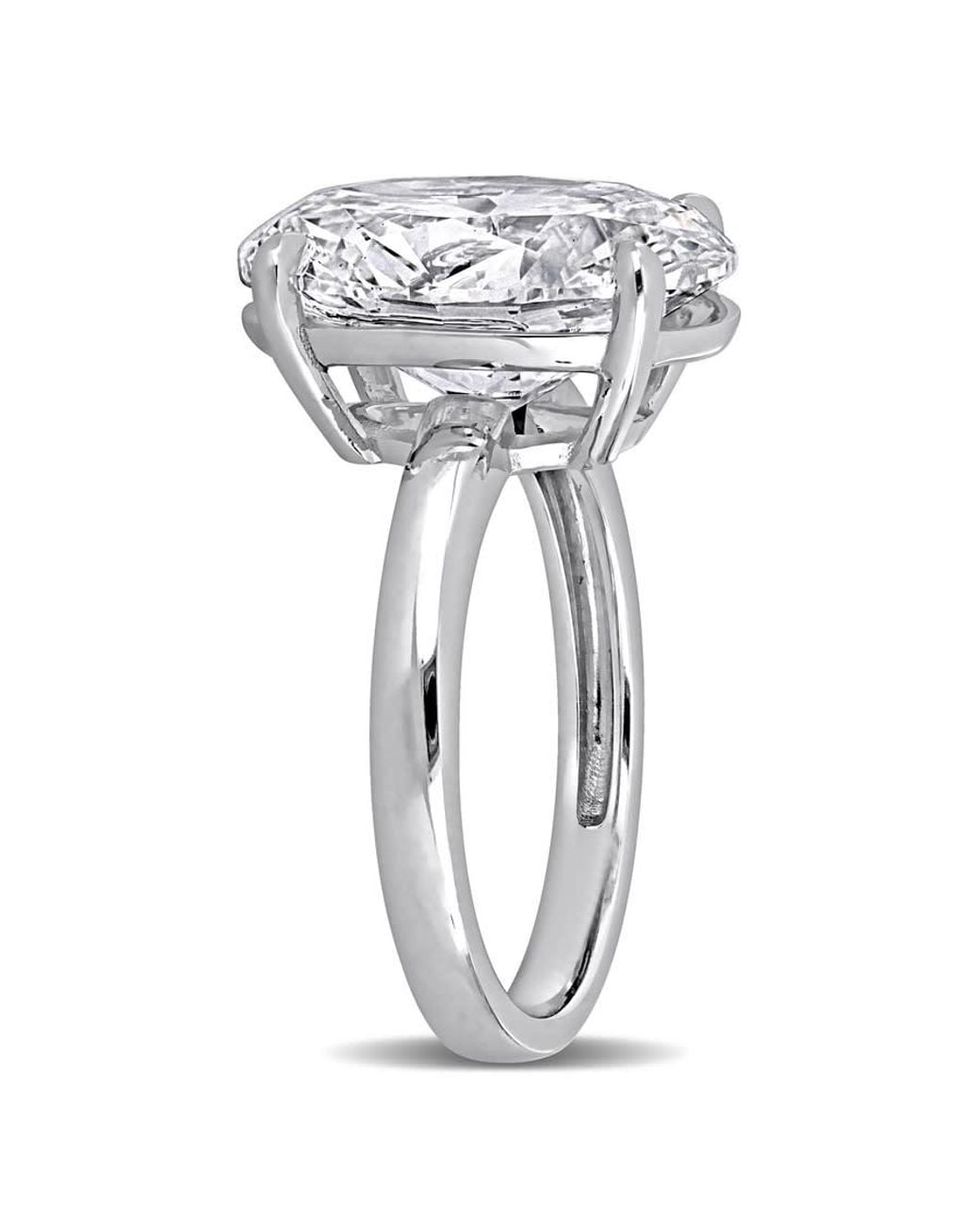 Created Forever Metallic 7Ct Tw Oval Cut Lab-Grown Diamond Solitaire Engagement Ring for men