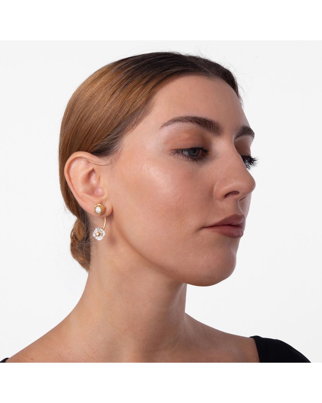 Swarovski Metallic Numina Earring Jackets, Mixed Cuts, -Tone Plated
