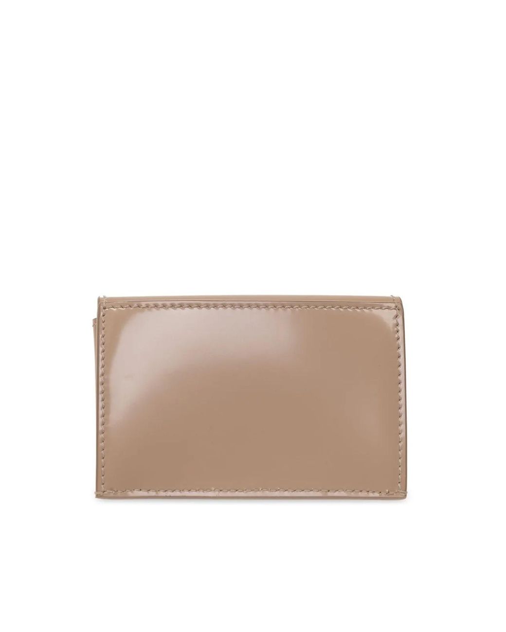 Ferragamo Natural Salvatore Card Case With Gancini Clasp for men