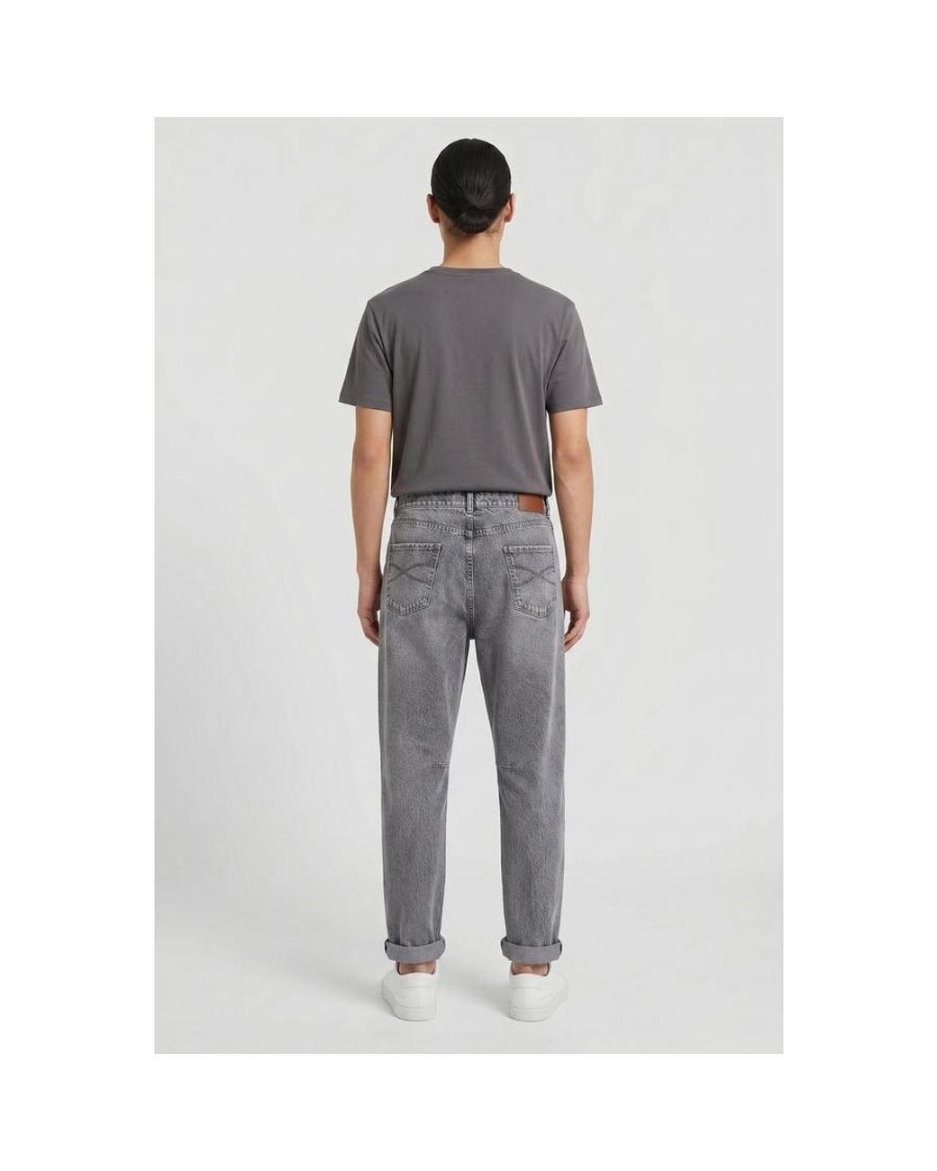 Brunello Cucinelli Gray Relaxed Fit Jeans, Brand Size 54 (Us for men