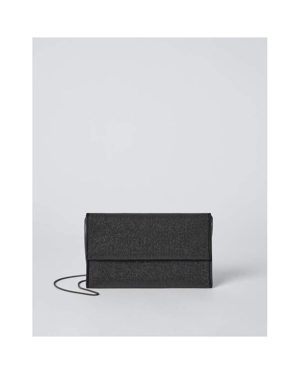 Brunello Cucinelli Black Ultra Ottone Finish Crossbody Bag for men