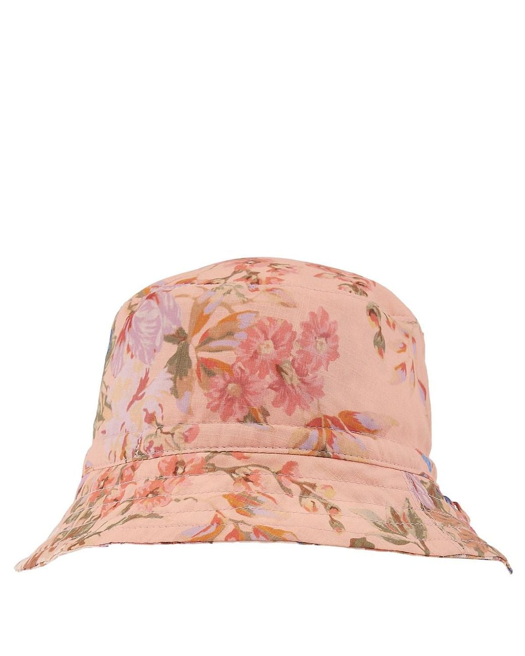 Zimmermann Yellow Girls Floral Print Cotton Bucket Hat