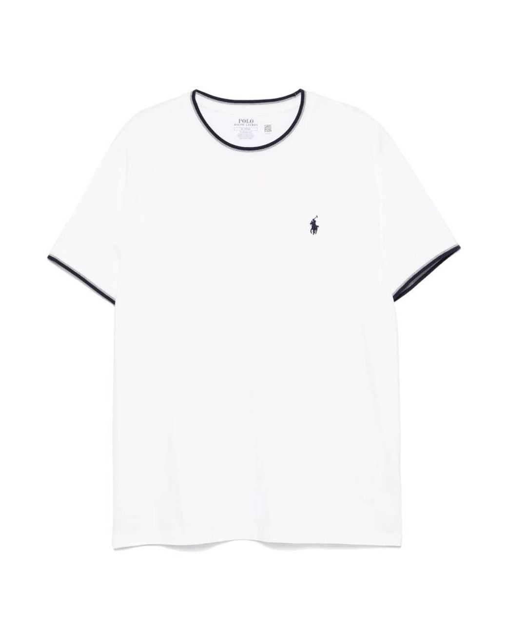 Polo Ralph Lauren White Classic-Fit Stretch Mesh T-Shirt for men