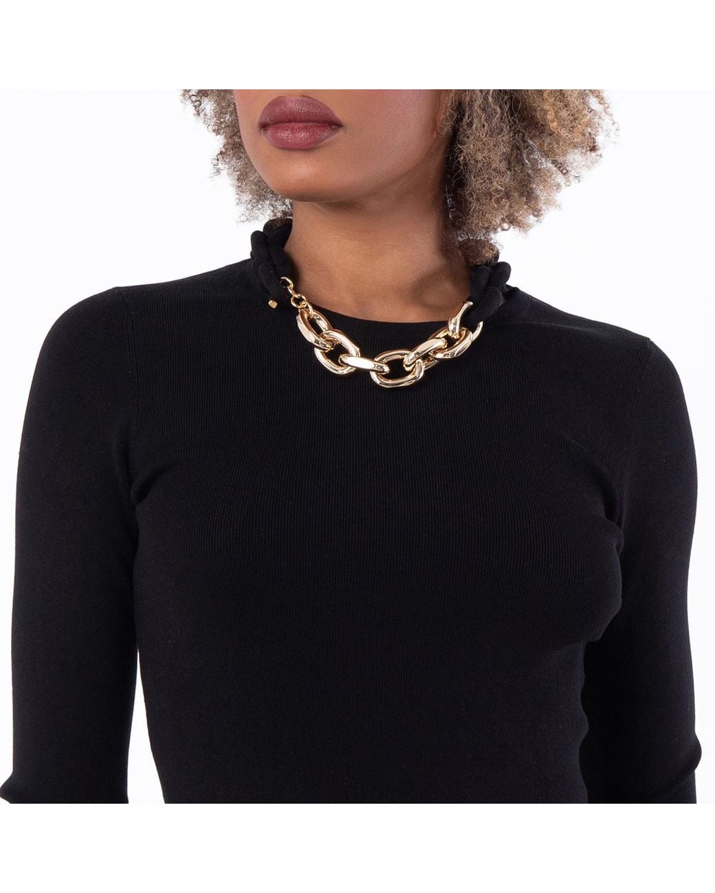 Rabanne Black Paco Short Knitted Long-Sleeve Dress