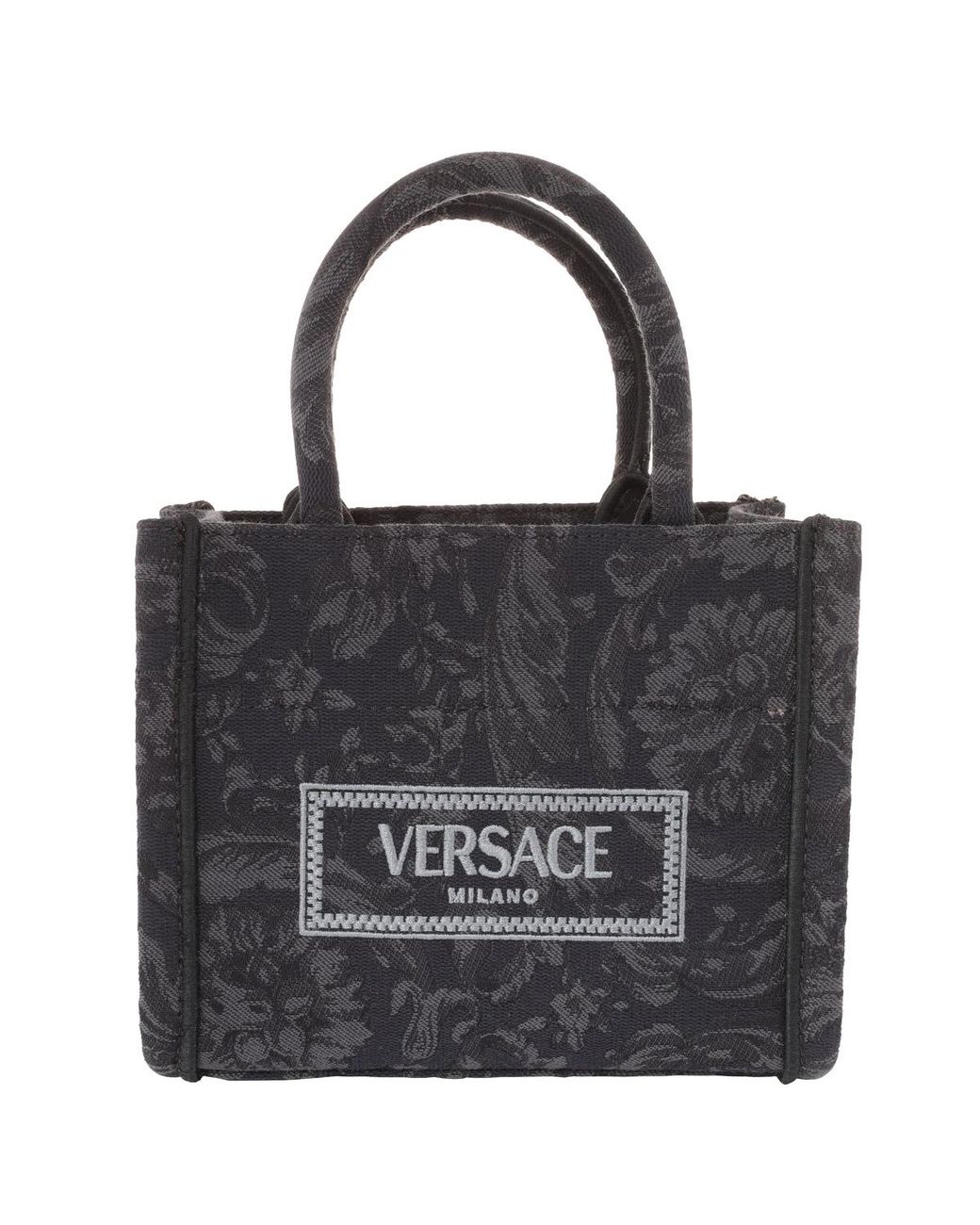 Versace Black Barocco Athena Tote Bag for men