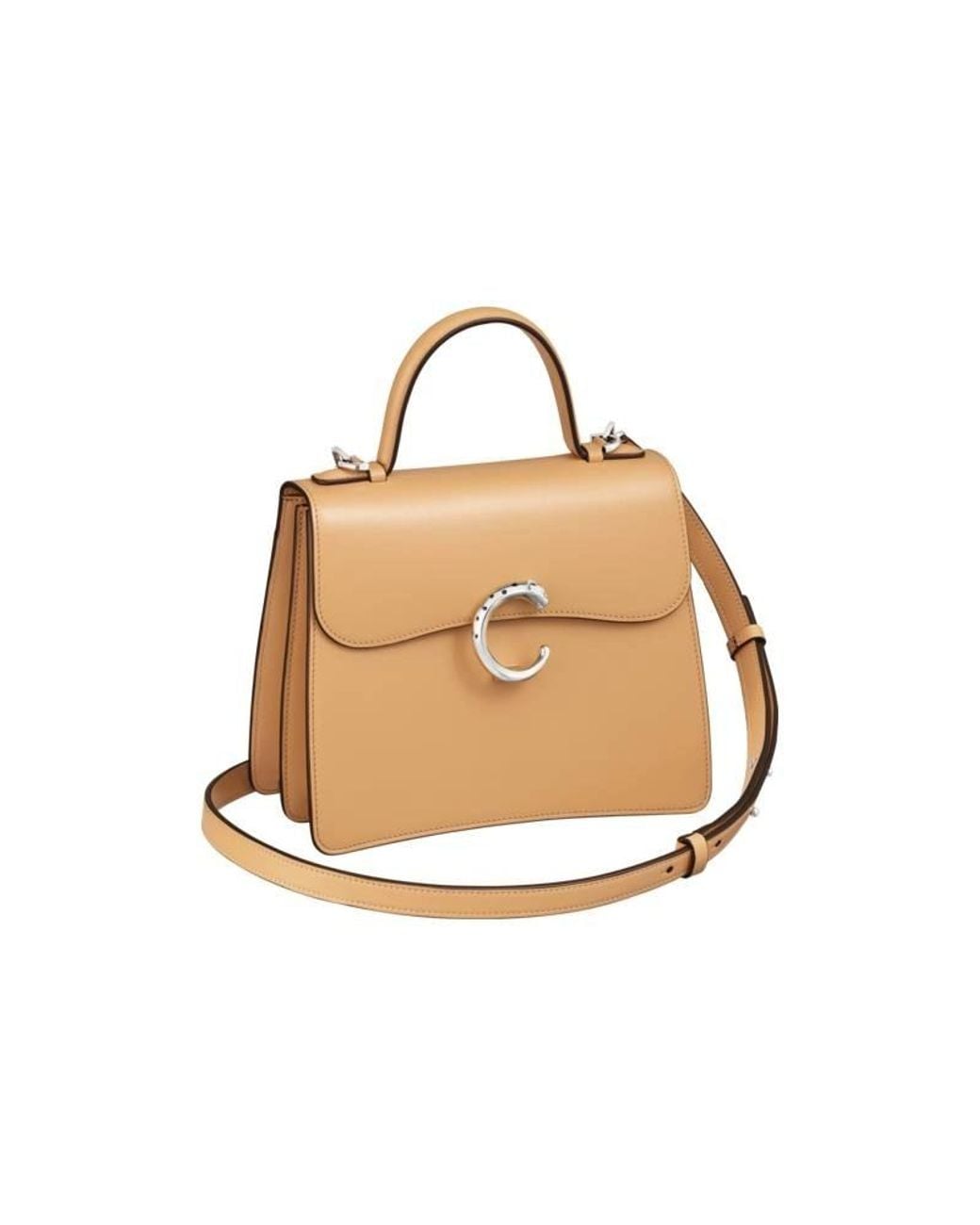 Cartier Panthre C De Small Model Handle Bag in Natural for Men | Lyst