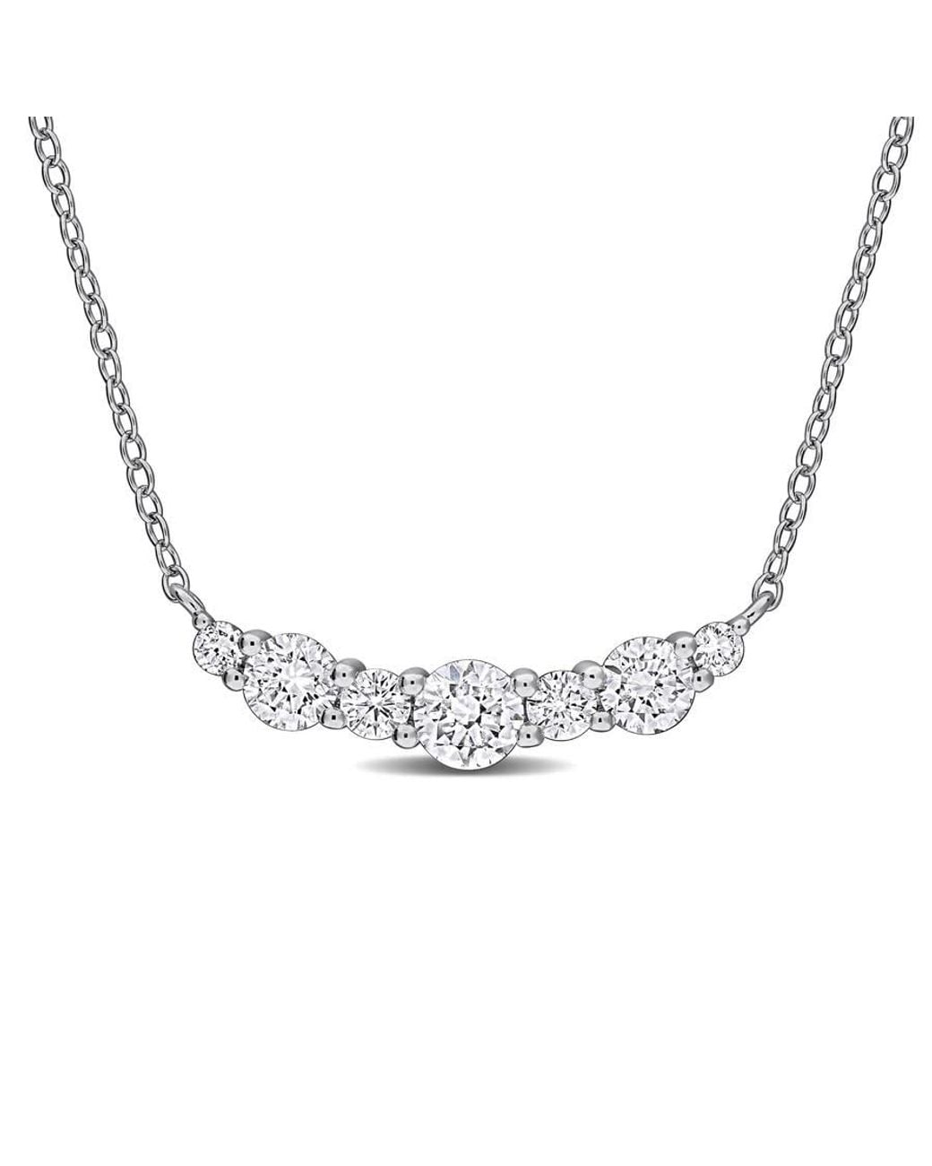 Created Forever Metallic 1Ct Tw Lab Grown Diamond Necklace for men