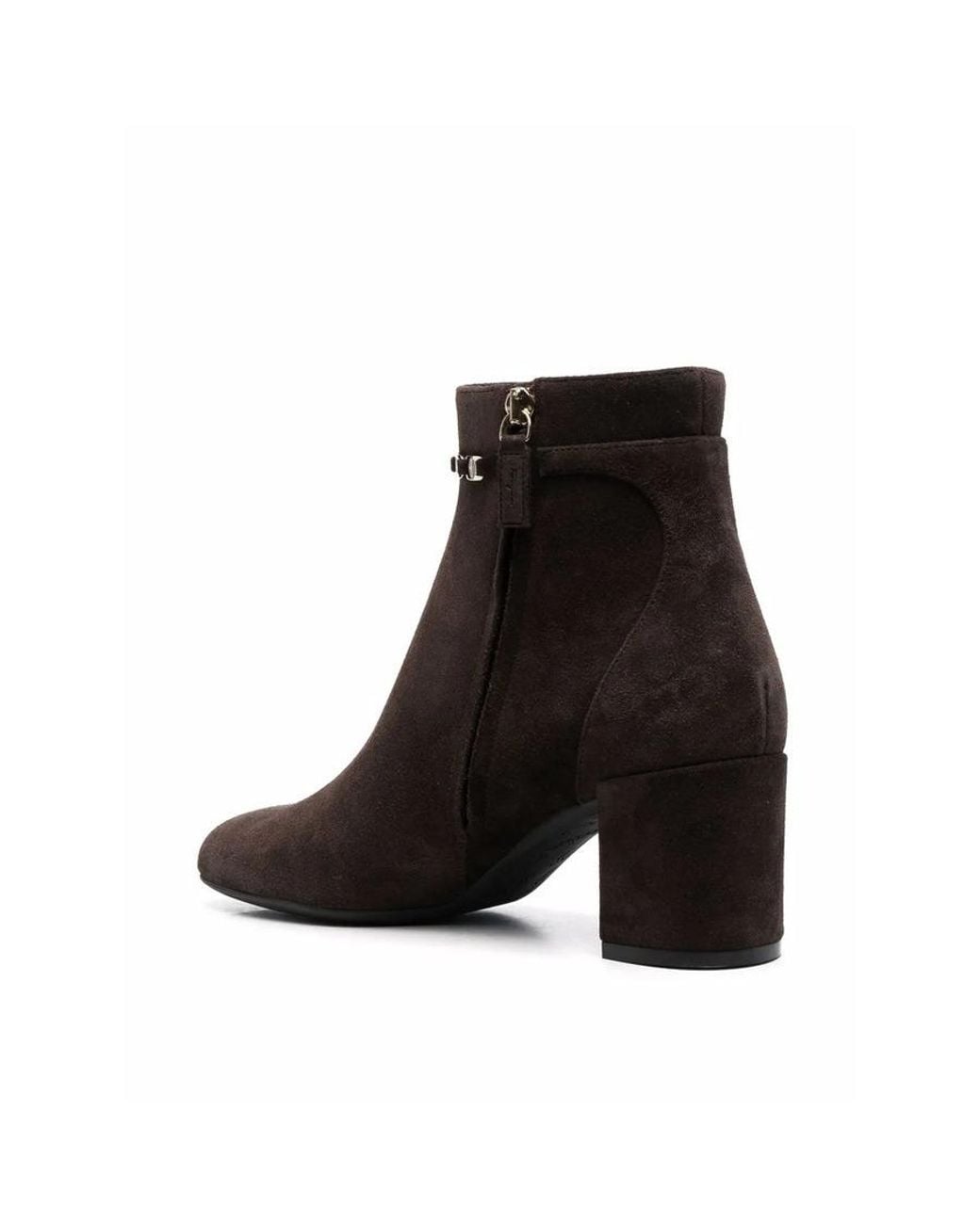 Ferragamo Brown Ladies Boots, Us