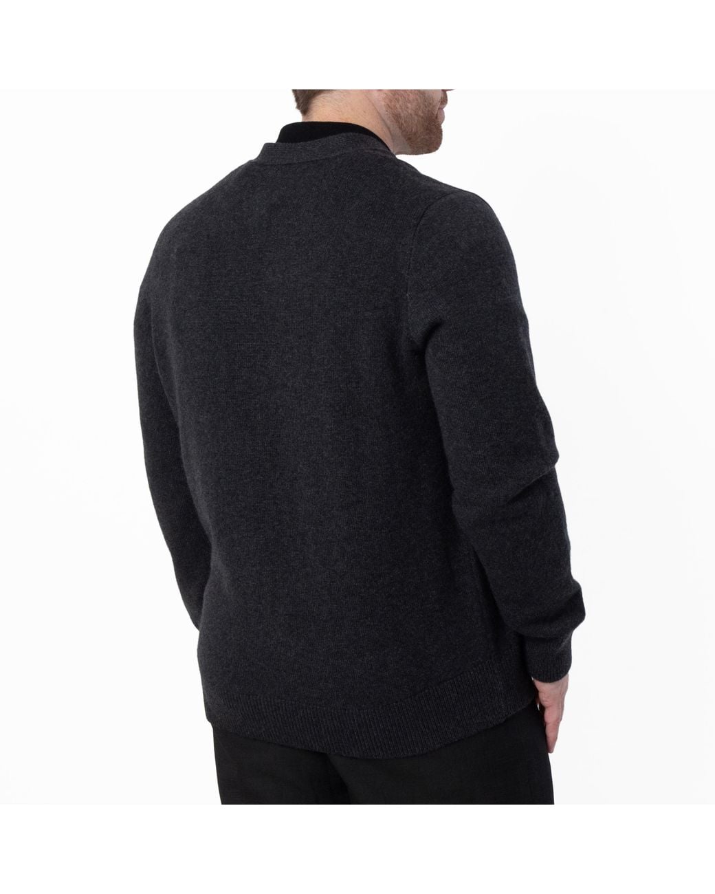 Burberry Black Ekd Embroidered Cashmere Cardigan for men