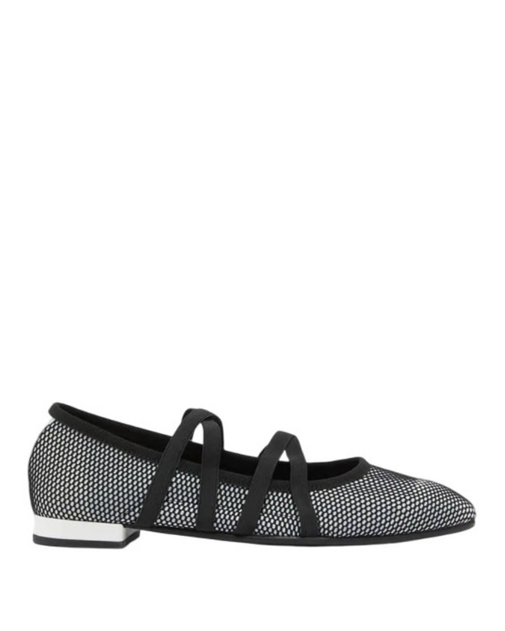 CAREL PARIS Black Tutu Optic Stretch Ballet Flats, Brand Size 38 Us