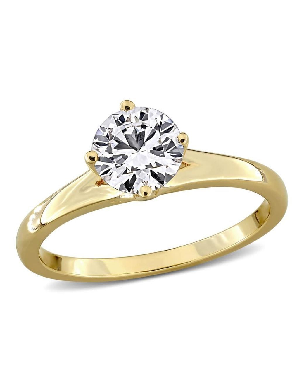Created Forever Metallic 1Ct Tw Lab-Grown Diamond Solitaire Engagement Ring for men