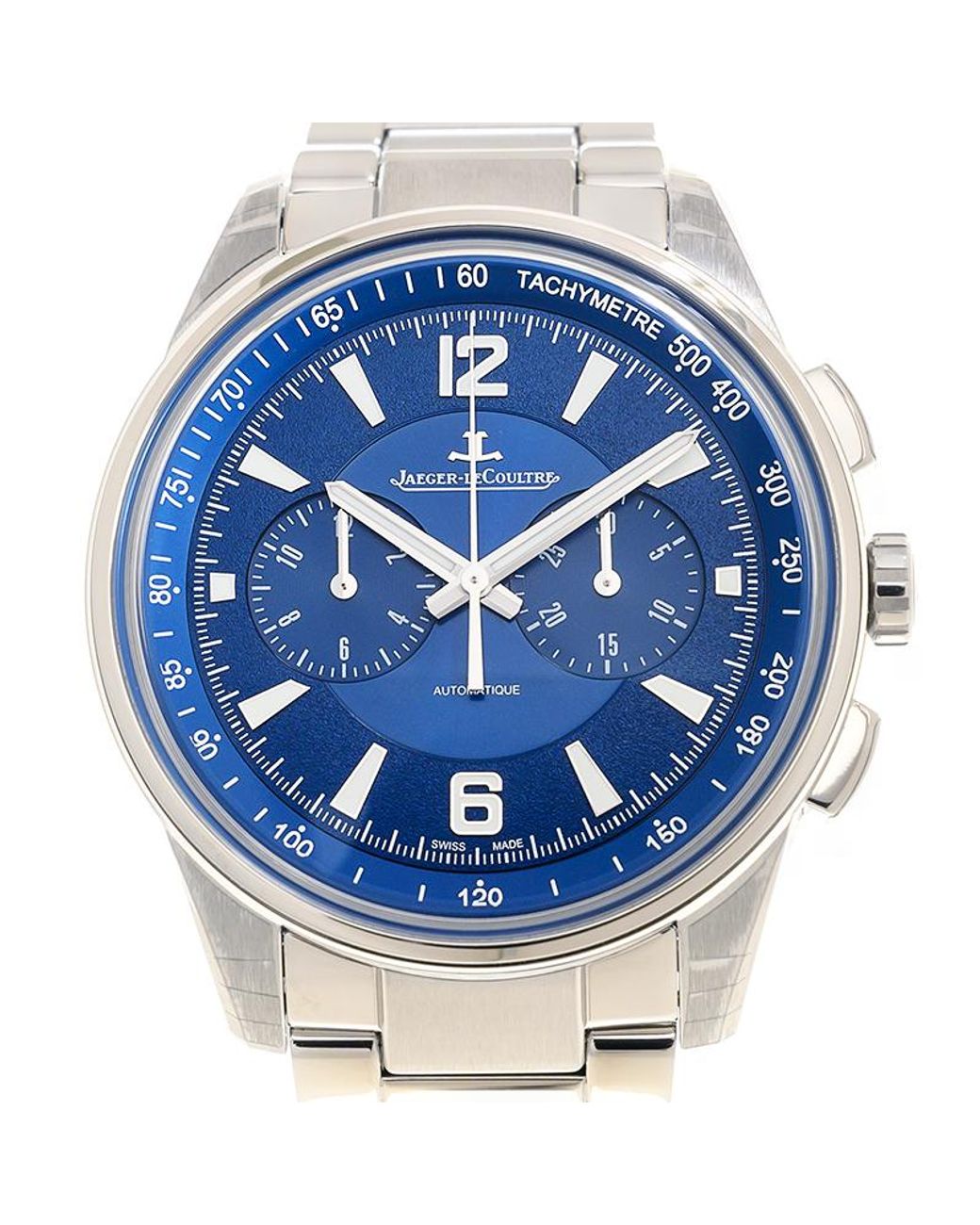 Jaegerlecoultre Polaris Blue Dial Automatic Chronograph Watch for Men