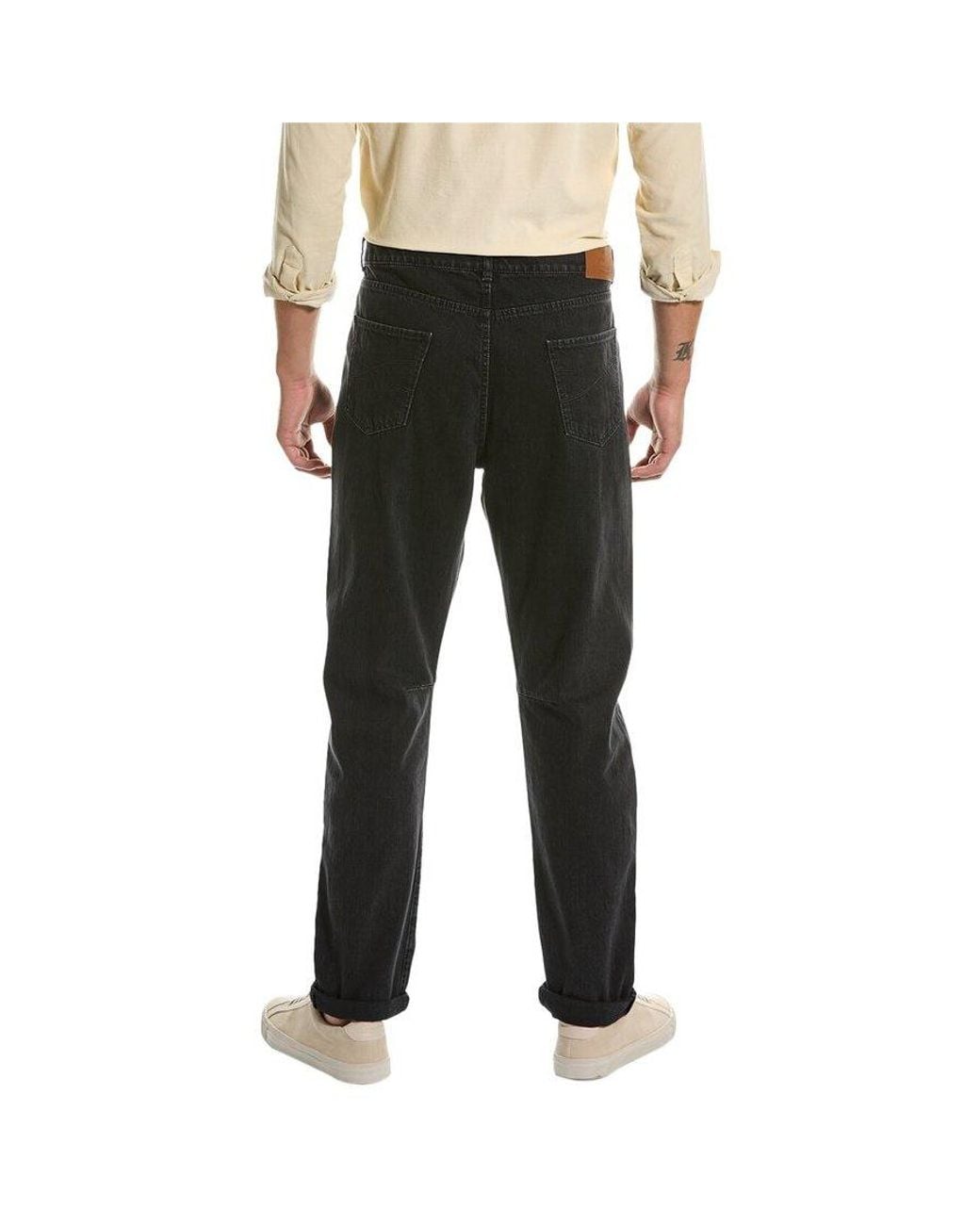 Brunello Cucinelli Black Relaxed Fit Trousers, Brand Size 54 (Us for men