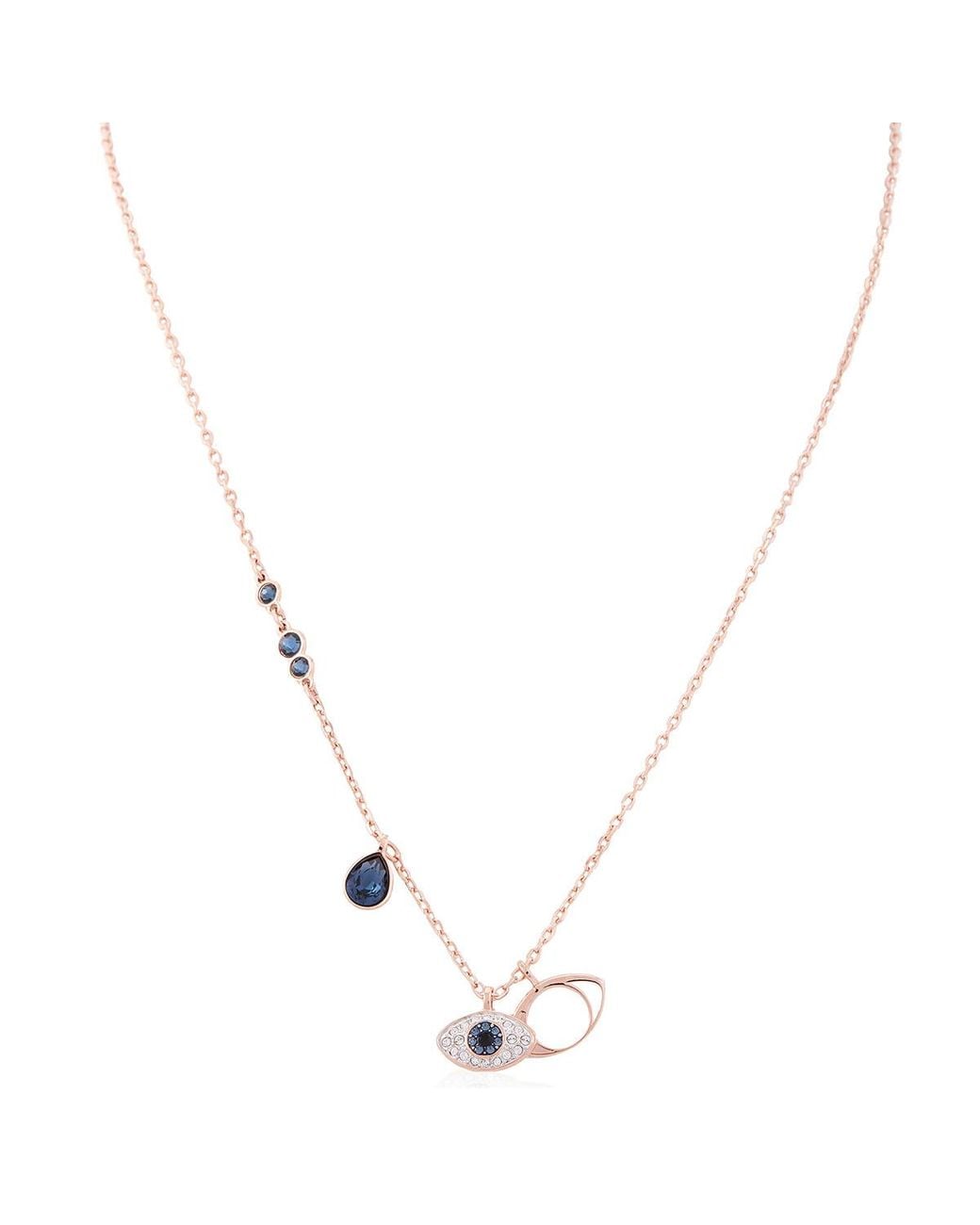 Swarovski Metallic Symbolica Evil Eye Pendant