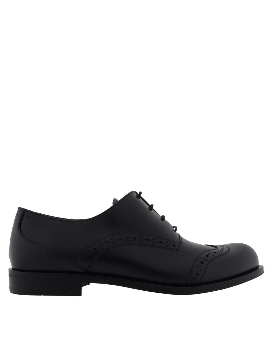 Bally Black Fribourg Frenk Leather Oxfords for men