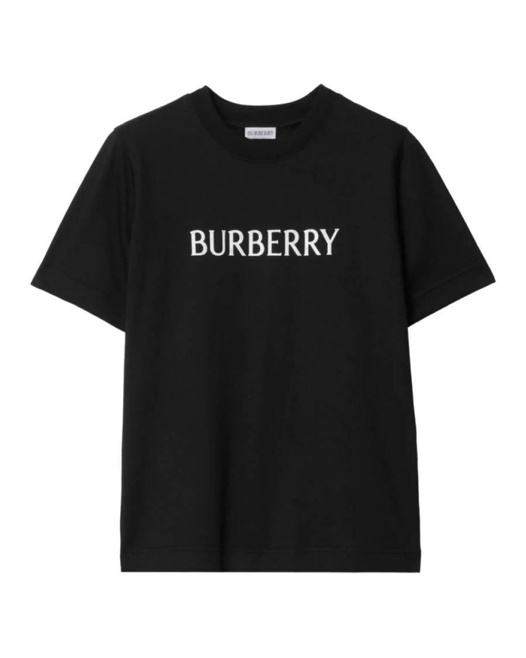 Burberry Black Logo Cotton T-Shirt for men