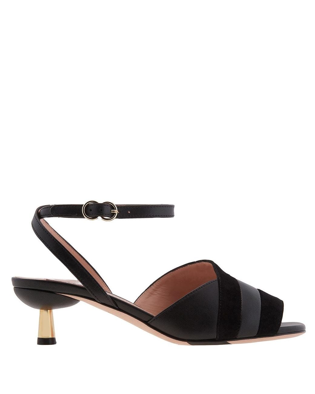 Bally Black Caroll 45 Lamb Leather Sandals