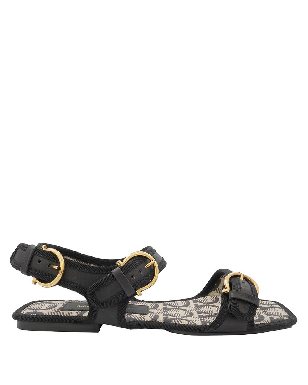 Ferragamo Black Nomadic Stories Sandals