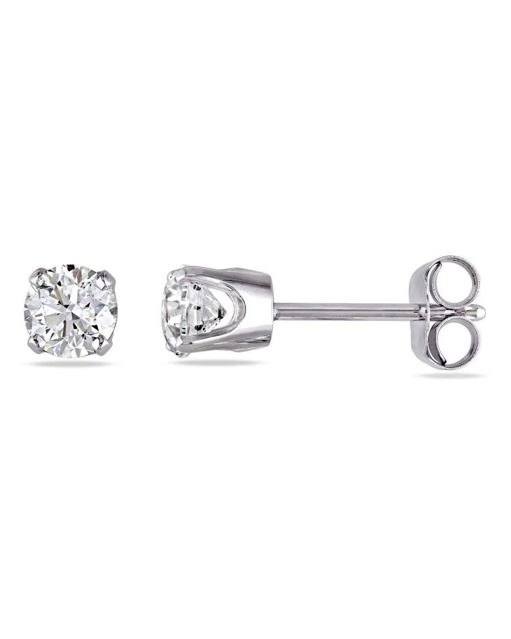 Amour Metallic 1/2 Ct Tw Diamond Stud Earrings for men