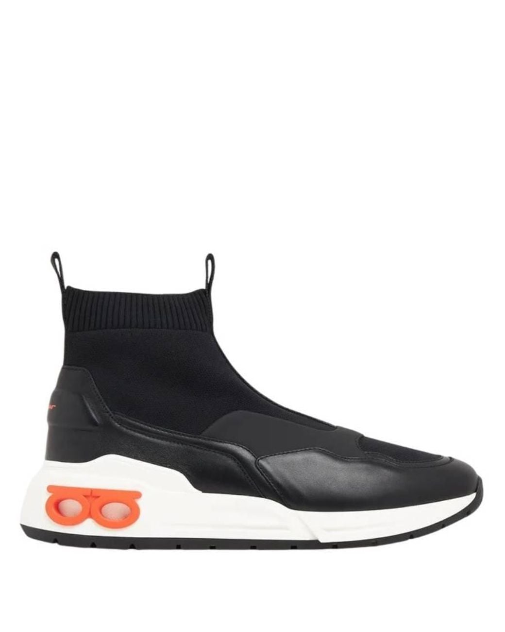 Ferragamo Blue Ferragamo Cosma Gancini Sock Sneakers for men