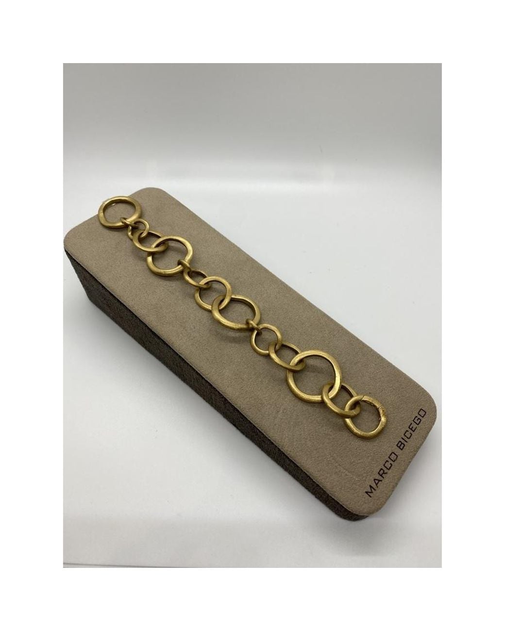 Marco Bicego Green 18K Link Small Gauge Bracelet Bb1349.Y.02 for men