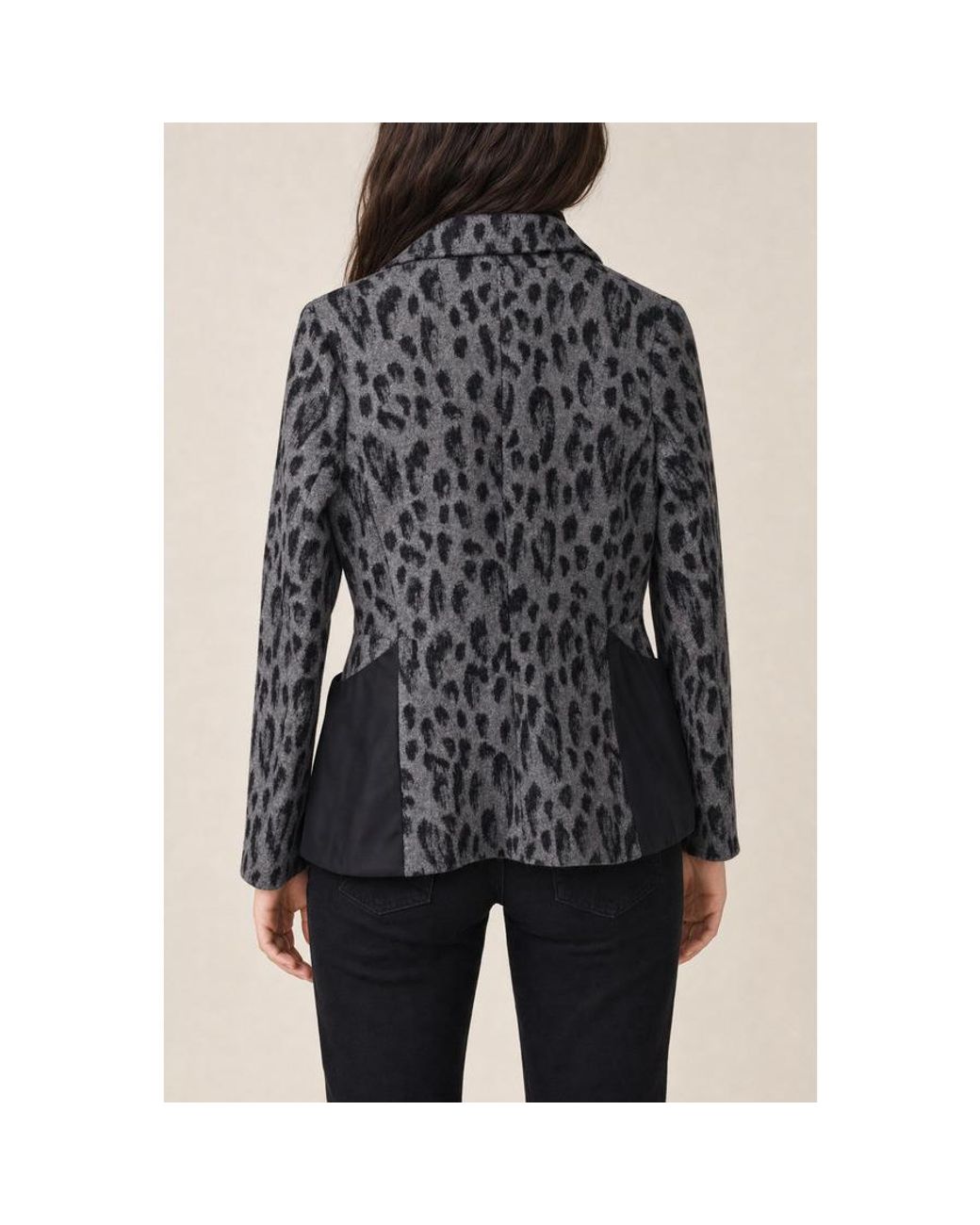 Dior Black Kids's Leopard Print Jacket