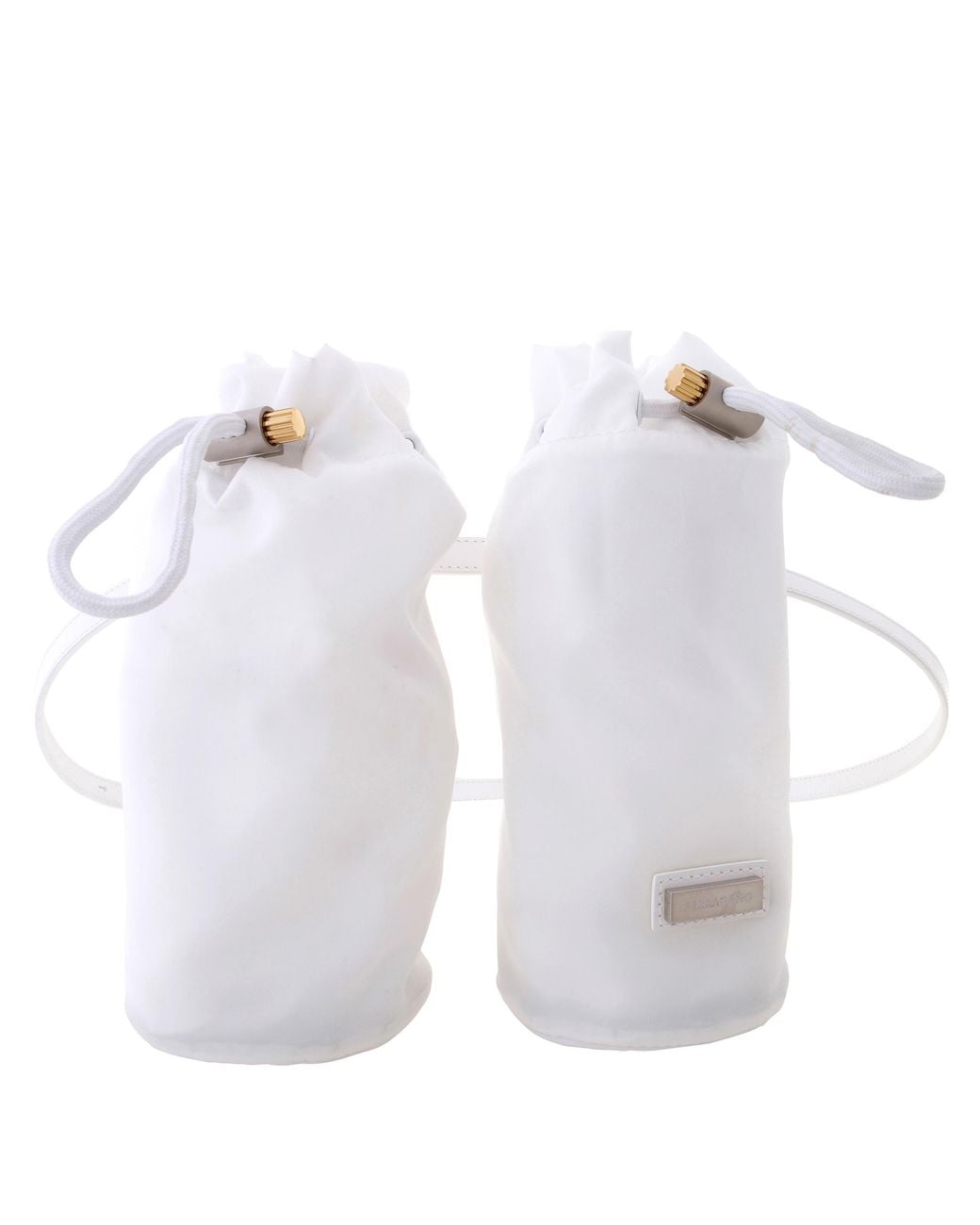 Ferragamo White Technical Double Bottle Belt Bag