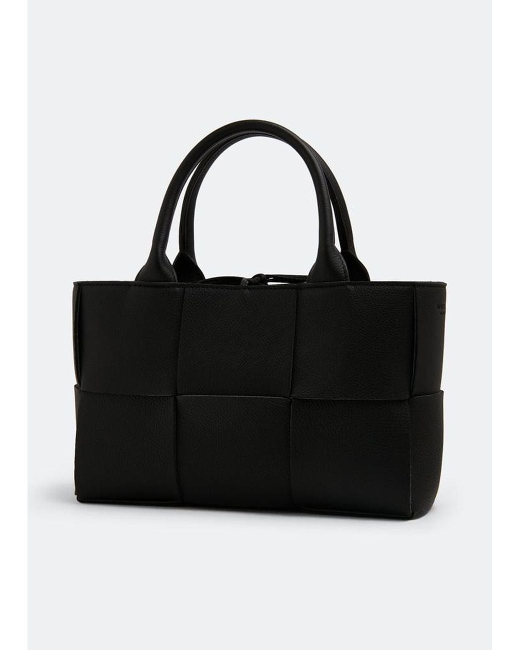 Bottega Veneta Black Mini Arco Intrecciato Tote Bag for men
